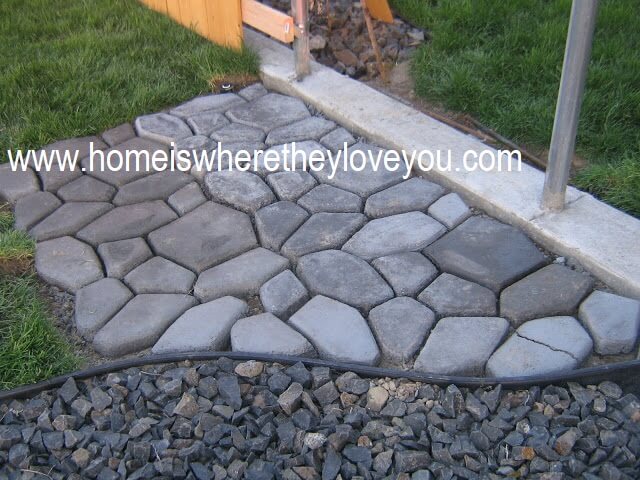 Create a Cobble Stone Pathway with Concrete