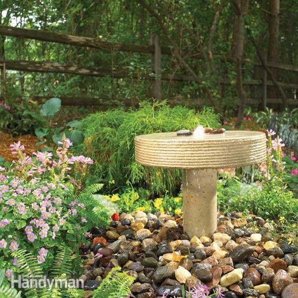 Concrete Garden Fountain Perfect for a Patio