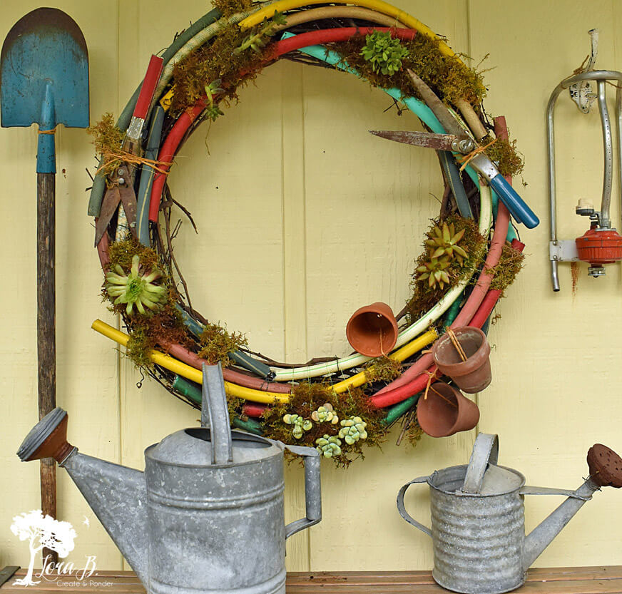 Life's a Garden so Dig this Gardener's Delight Wreath