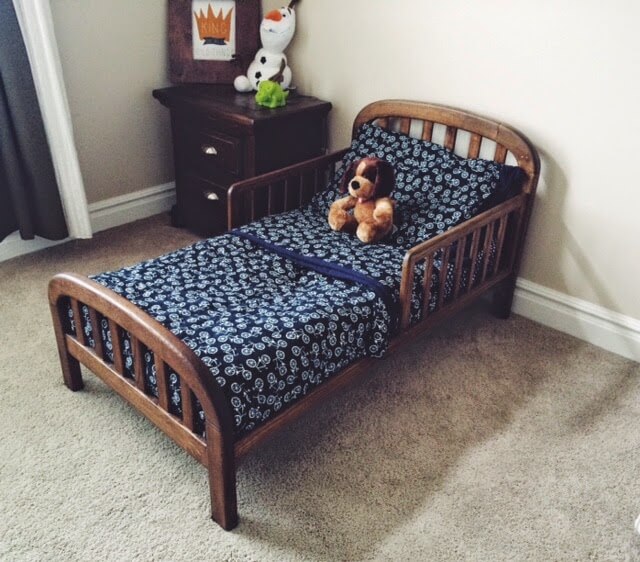 Upcycled Crib Wooden Toddler Bed