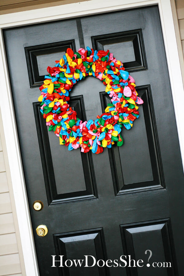 Couronne de ballons DIY festive et amusante