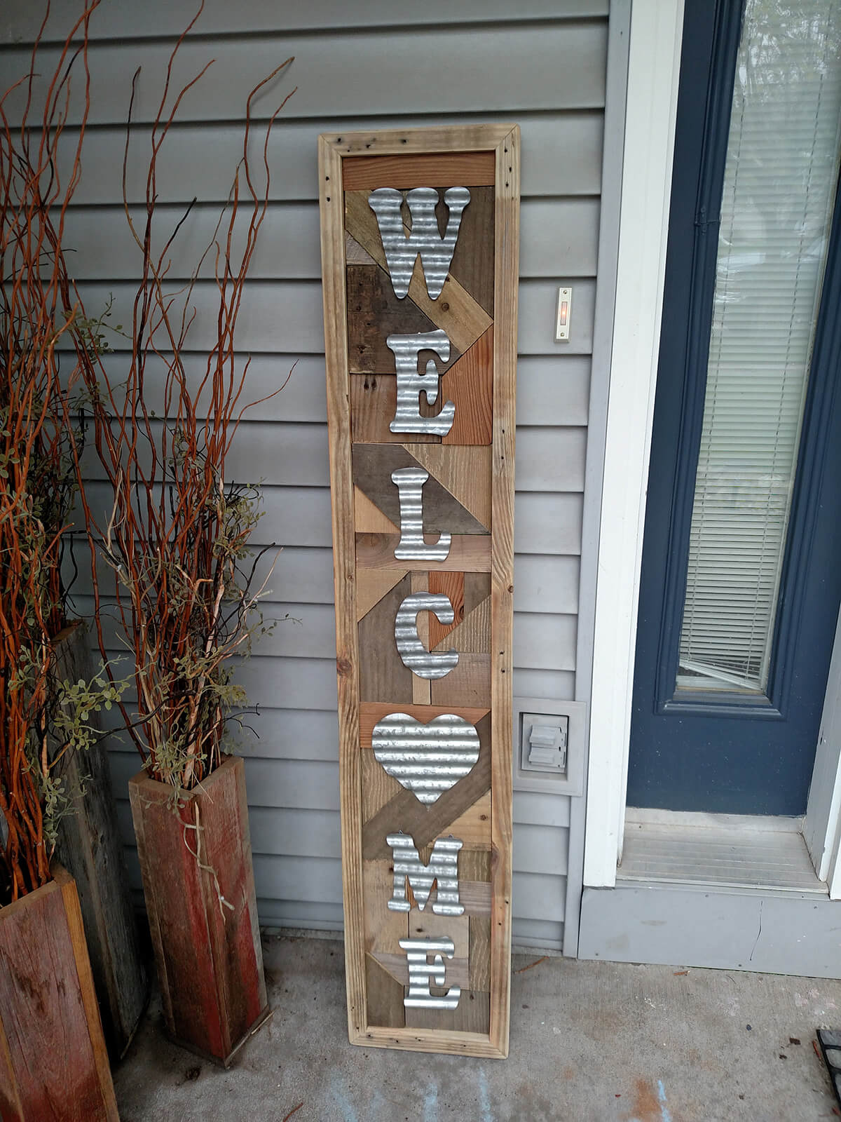 Reclaimed Wood Washboard veranda Sign