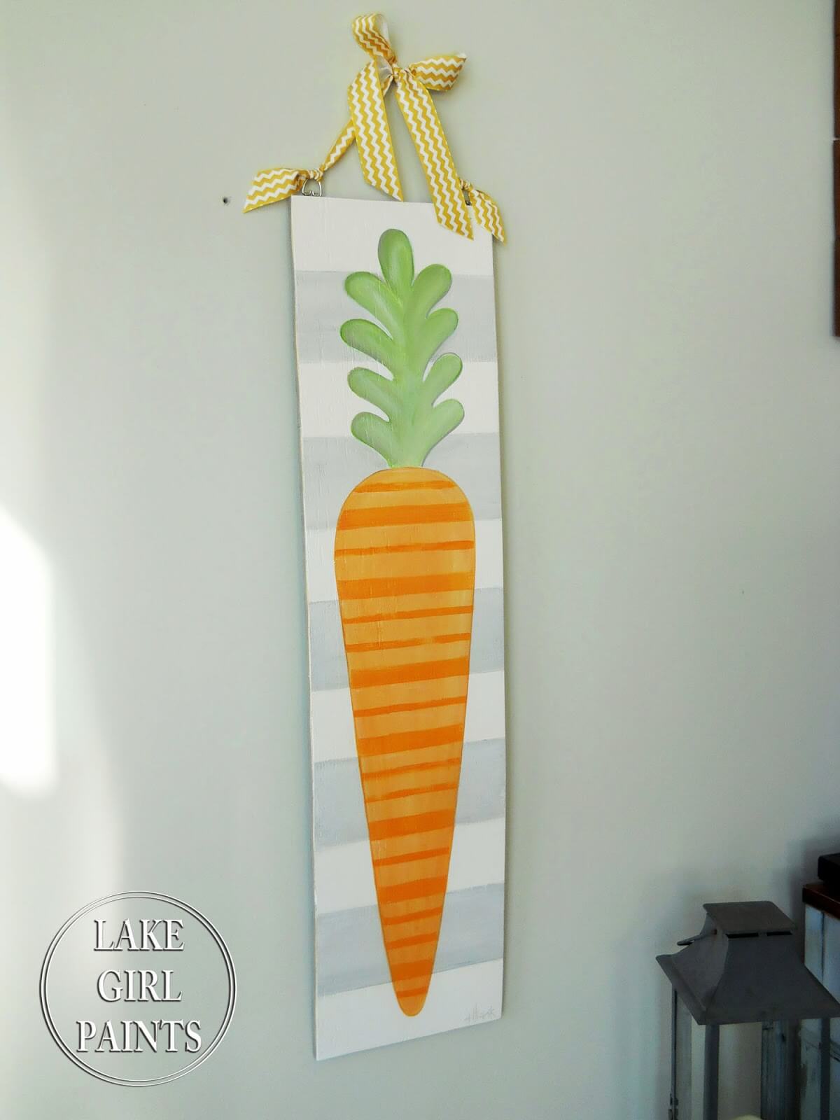 Crafty and Cute Carrot Canvas Wall Art