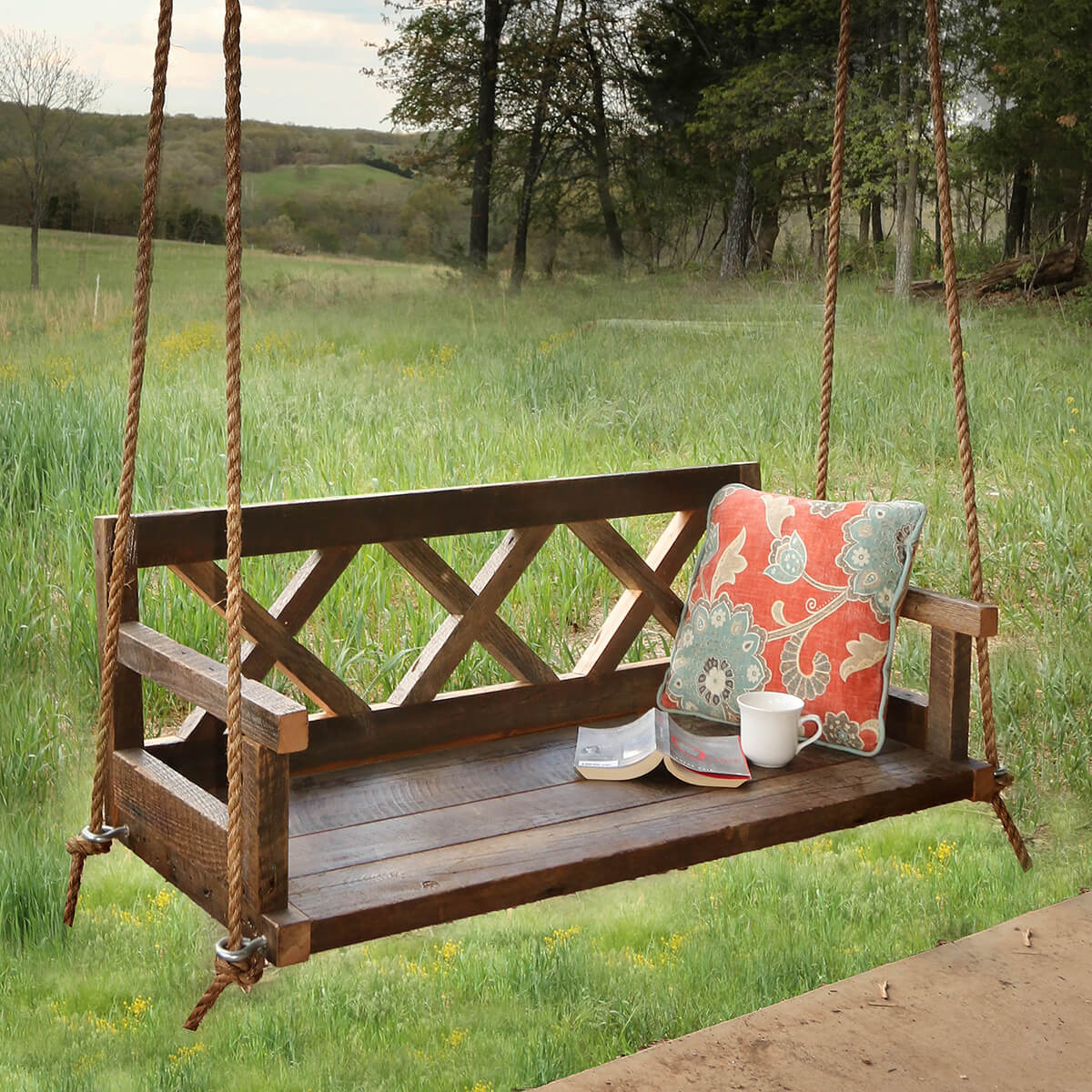 Whimsical and Romantic Porch Swing