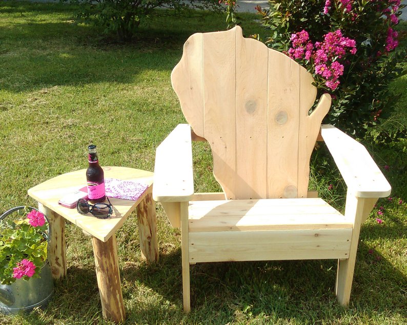 Wisconsin-backed Adirondack Chair for the True Midwesterner