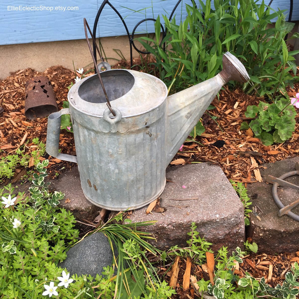 Simple and Beautiful Galvanized Watering Can