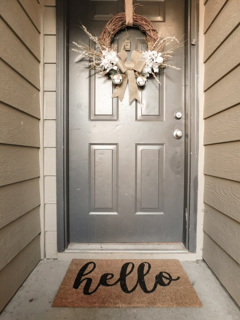 Bells and Bow Brighten It Up Wreath