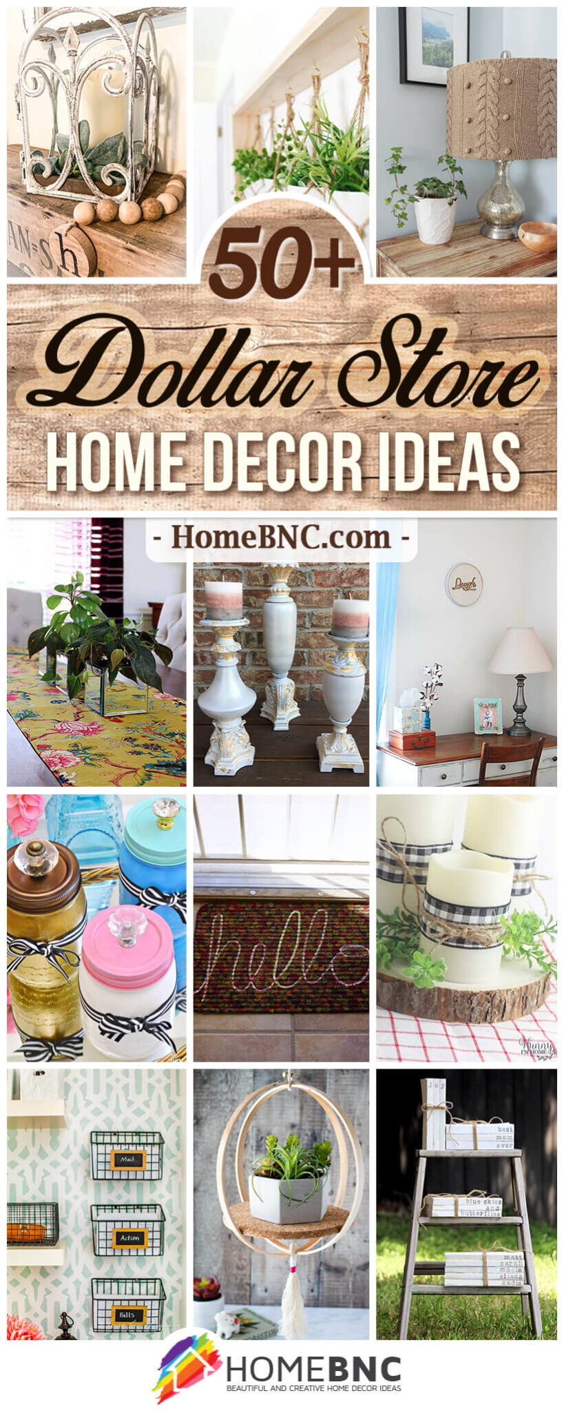 50+ Best DIY Dollar Store Home Decor Ideas and Designs for 2022