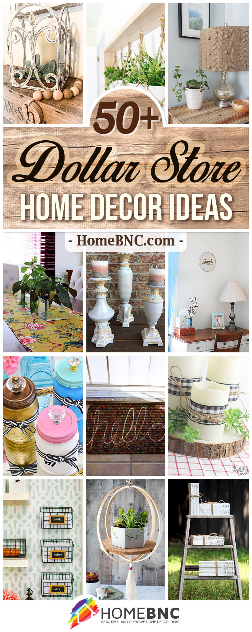 50+ Best DIY Dollar Store Home Decor Ideas and Designs for 2021
