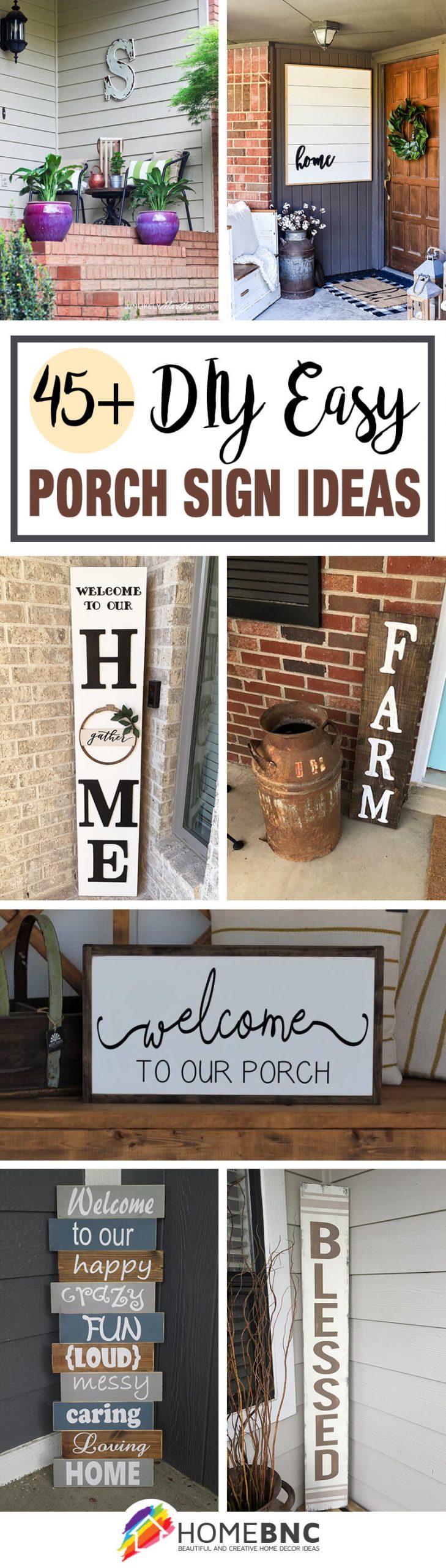 Front Porch Sign Ideas and DIY Projects
