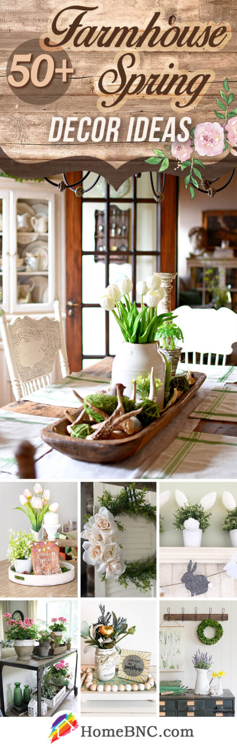 50+ Rustic Farmhouse Spring Decor Ideas and Designs for 2022