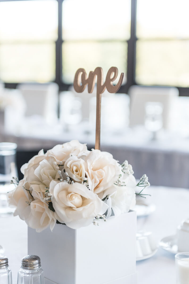 Elegant Wedding Flowerbox Centerpiece