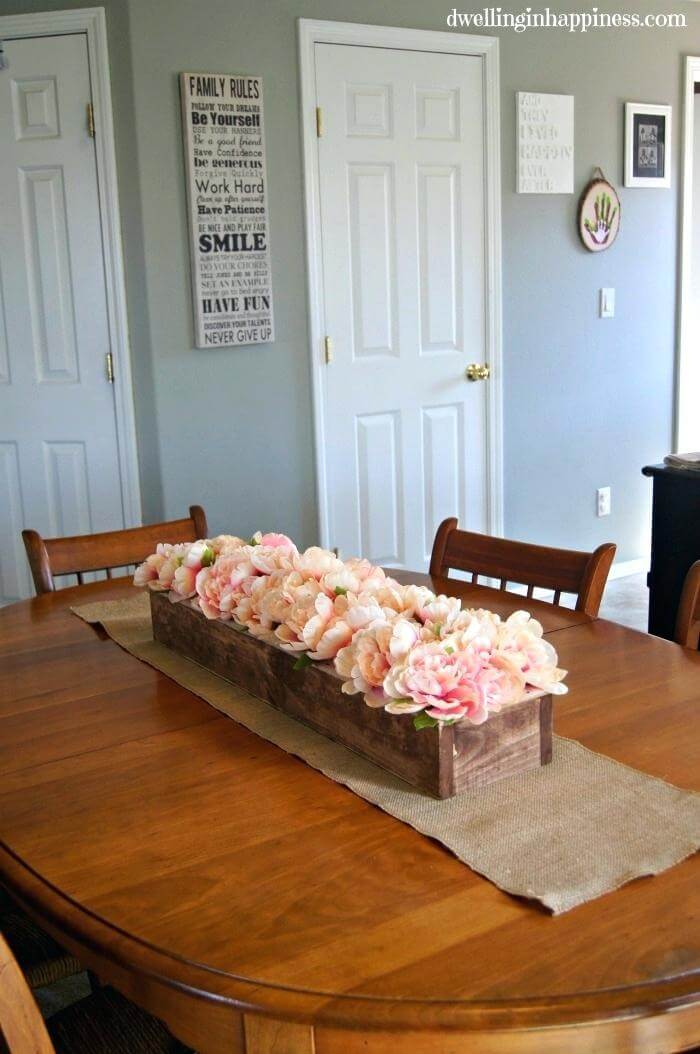 Multi Shades of Pink Rustic Flowerbox