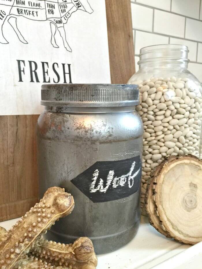 Metallic Painted Jumbo Storage Jars