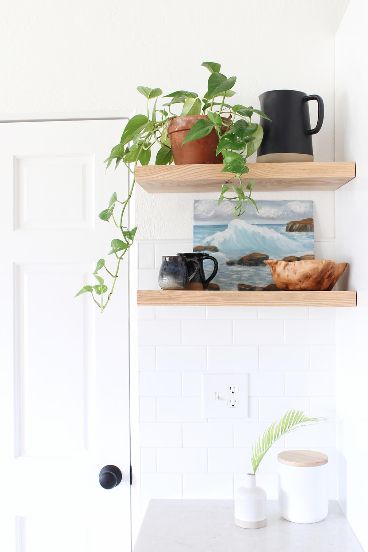 Simple Shelves for a Quiet Corner