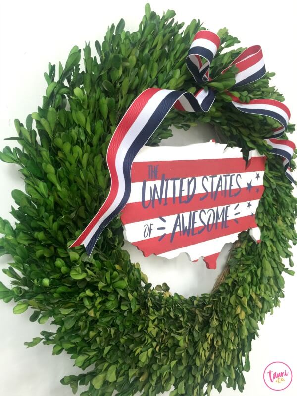 Fun Fresh Fourth of July Wreath