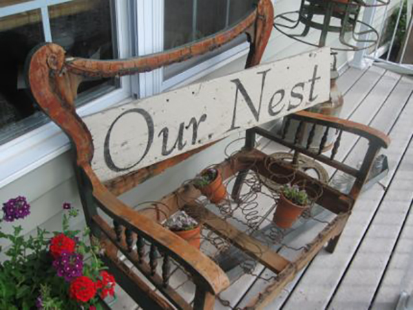 Stunning Old Wooden Springy Chair