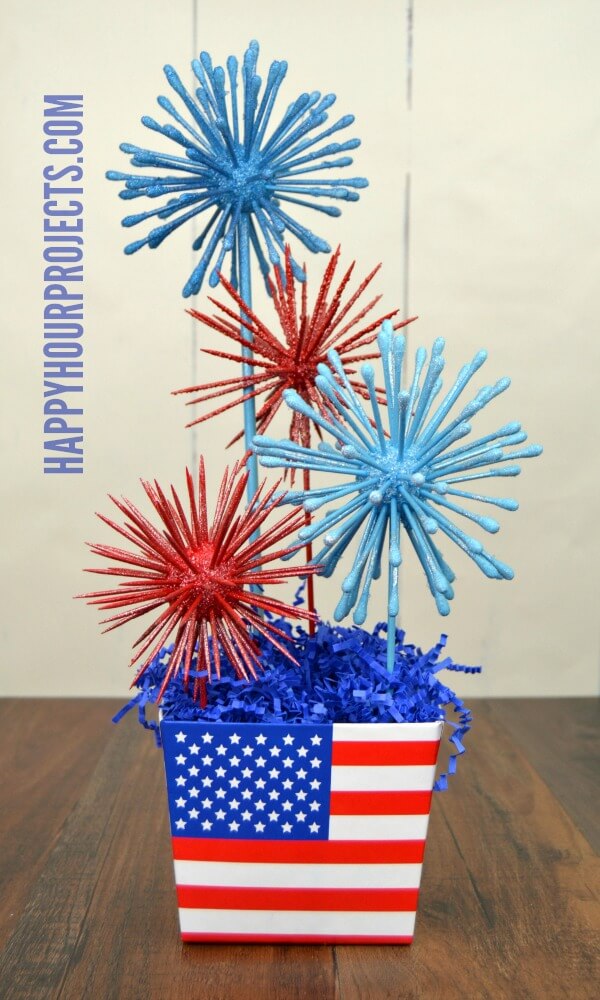 Quirky DIY Foam Fireworks with Household Objects