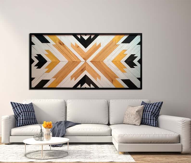 wood art for living room