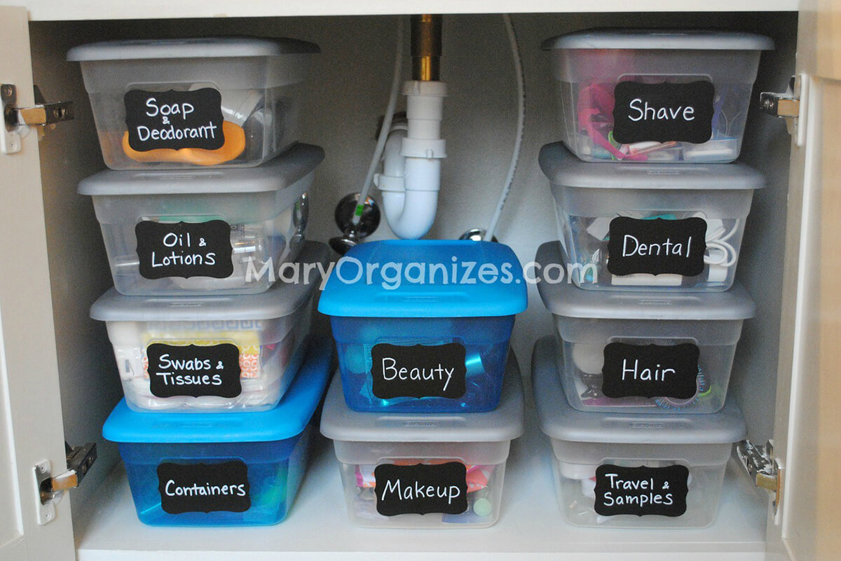 bathroom storage tubs