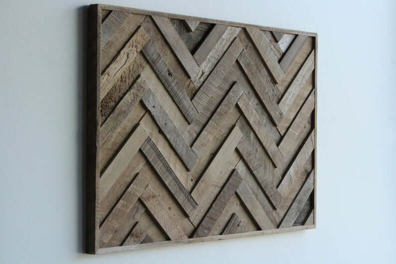 Reclaimed Amish Barn Wood Wall Art Design