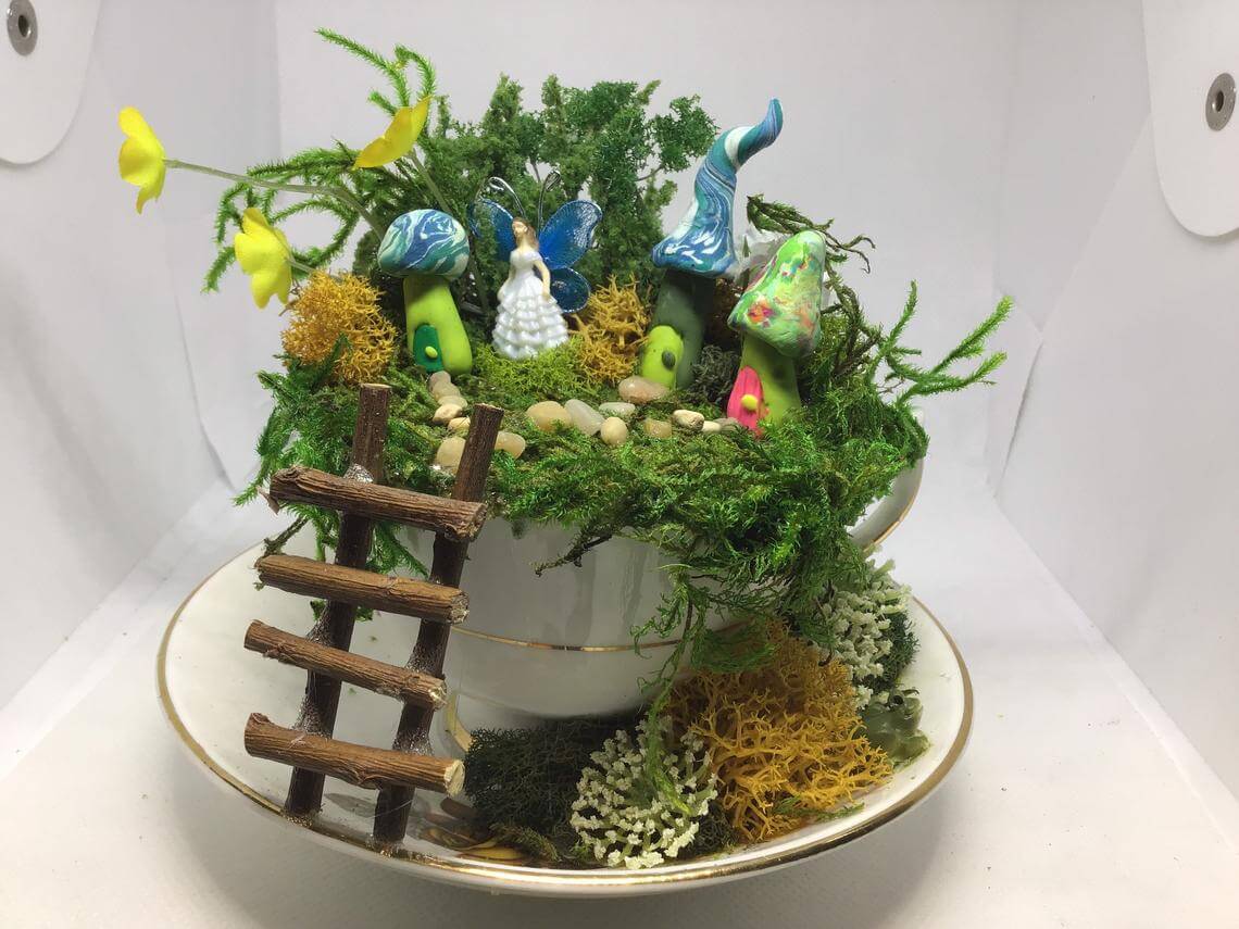 Enchanted Forest Fairy Queen Teacup Garden