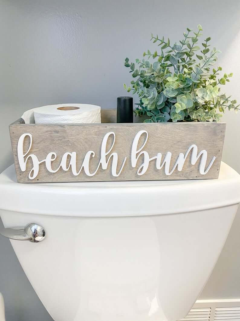 Beach Bum Toilet Paper Box