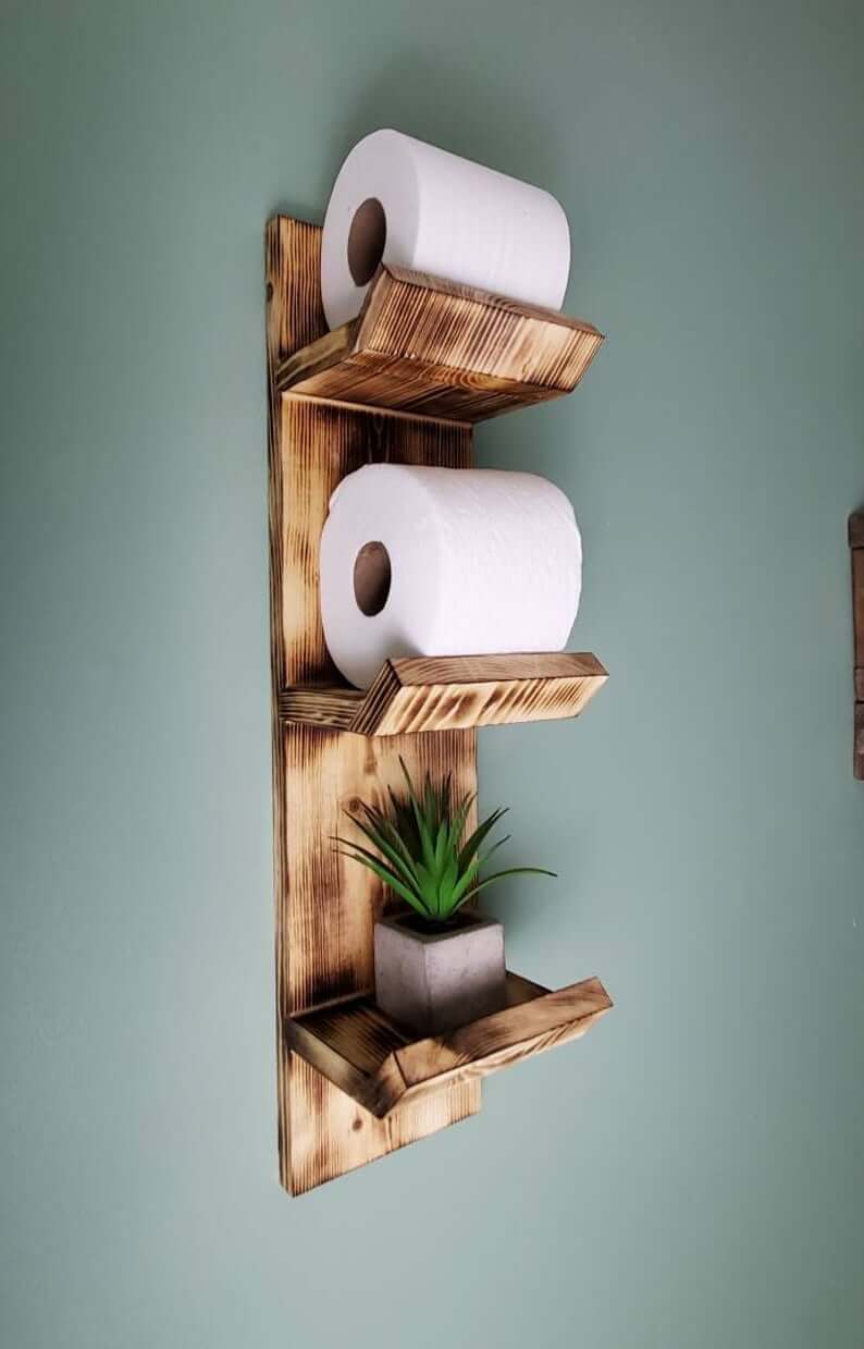 15 Totally Unusual DIY Toilet Paper Holders, Homelovr