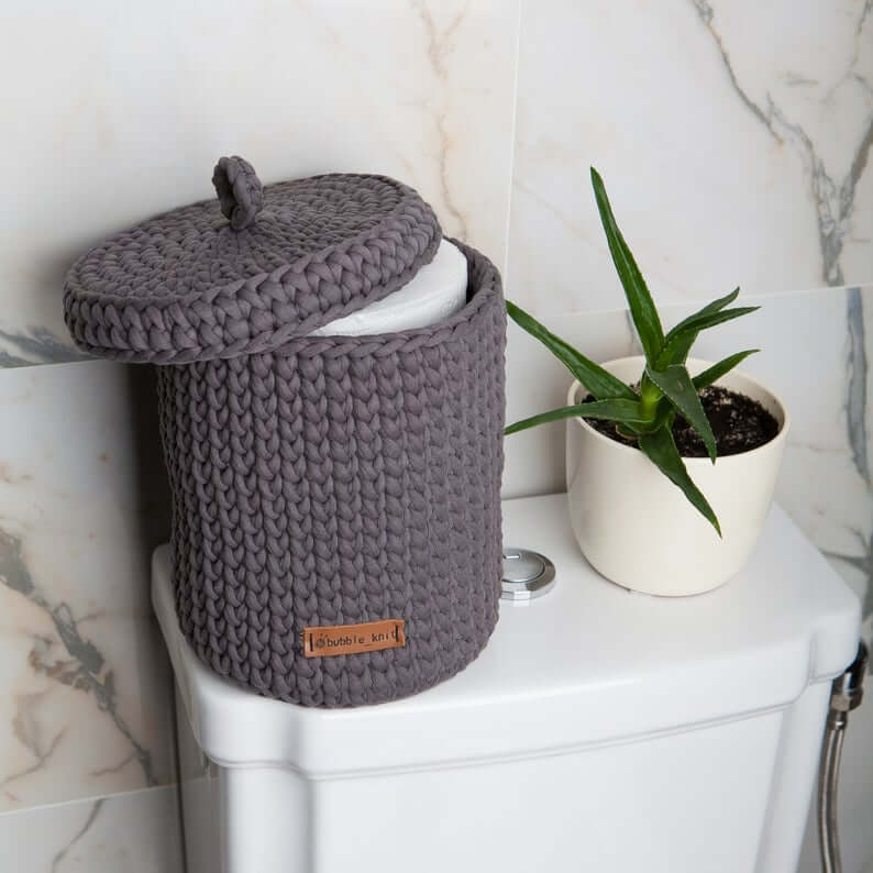 Modern Knitted Toilet Paper Storage Basket
