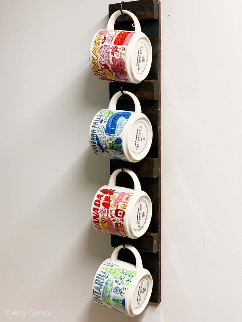 State Coffee Cup Display- Traveling Coffee Cup Display Case