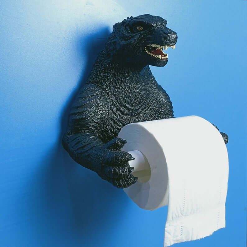 Epic Godzilla Toilet Paper Wall Holder