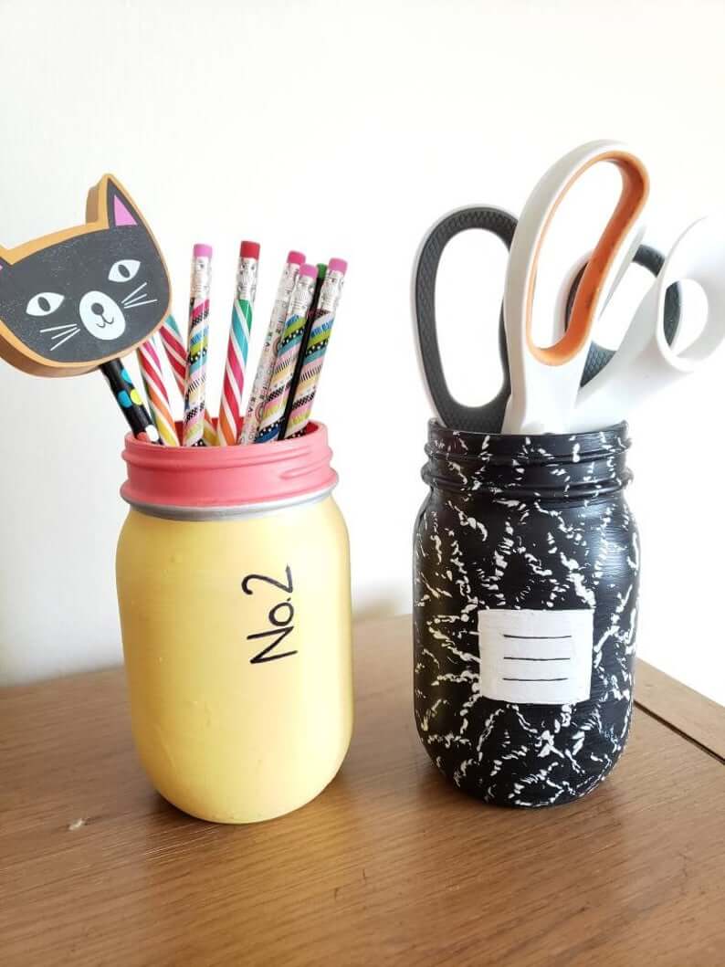 Creative Notebook and Pencil Classroom Organizers