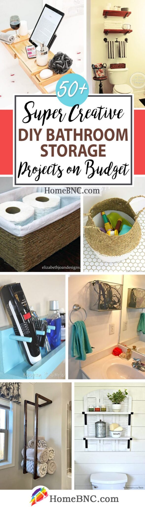 50+ Best DIY Bathroom Storage and Organizing Ideas for 2023