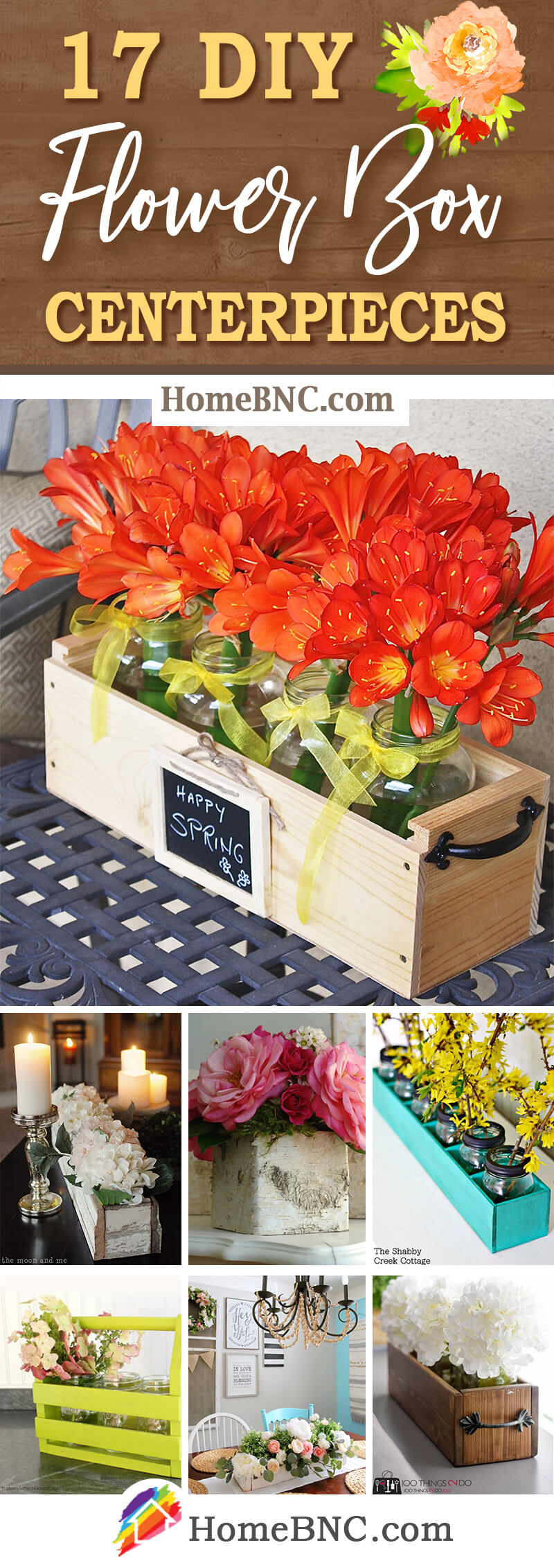 DIY Flowerbox Centerpiece Ideas