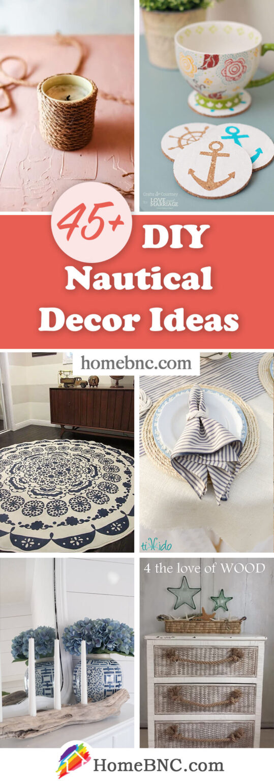 45 Best DIY Nautical Decor Ideas And Designs For 2021   Diy Nautical Decor Ideas Pinterest Share Homebnc V4 539x1536 