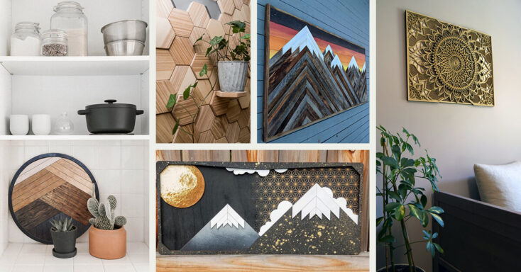 Handmade Wood Mountain Wall Art Brings Great Outdoors Into Any Home