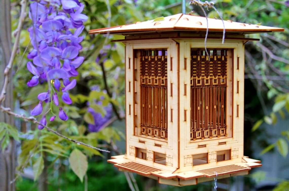 Bird Feeder and Lantern 3-D Wood Puzzle