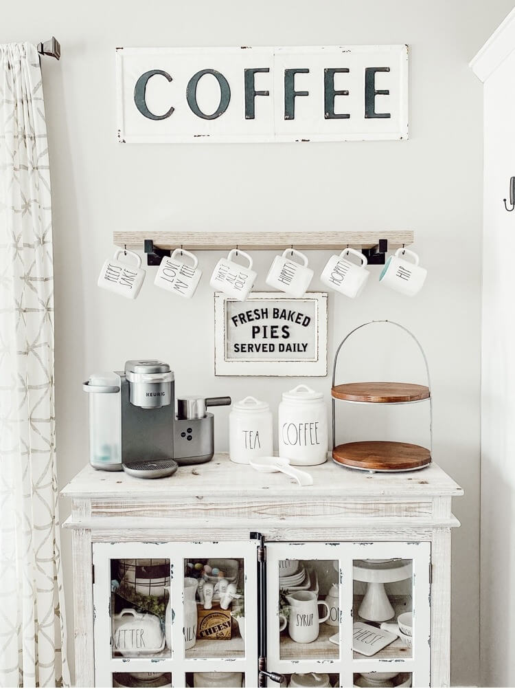 Modern Farmhouse Dunn Decor Coffee Station — Homebnc