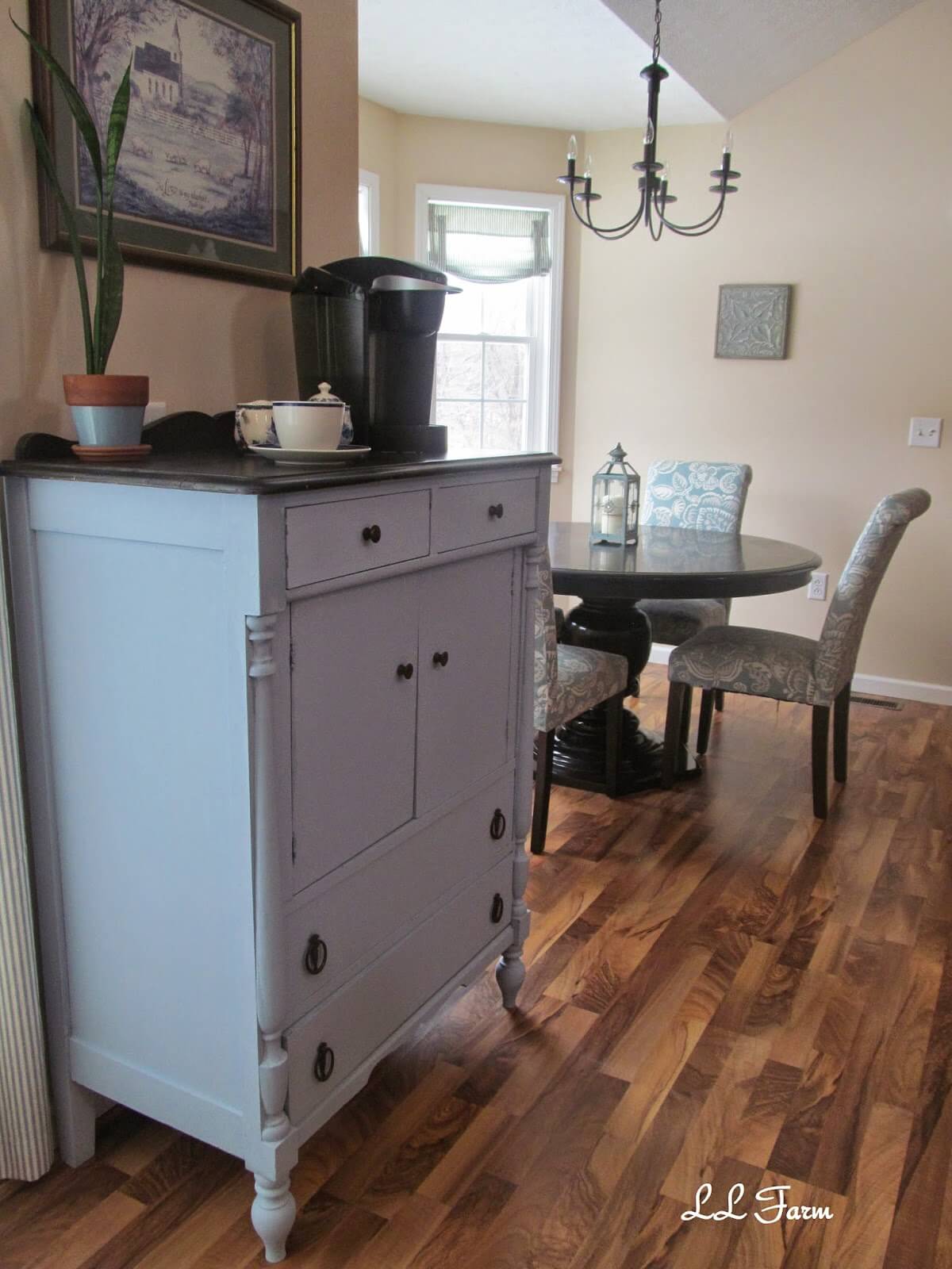 Painted Chest of Drawers Reinvented Coffee Station