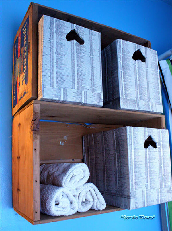 Fruit Crate Floating Display Shelf