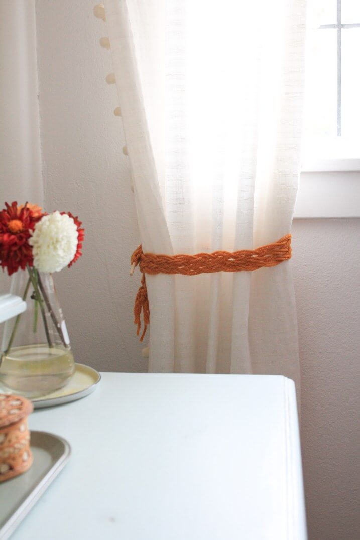 Thick Braided Macrame Curtain Pull Back