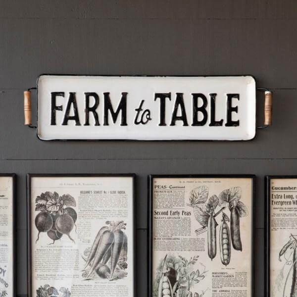 Fresh Goodness Farm to Table Farmhouse Sign