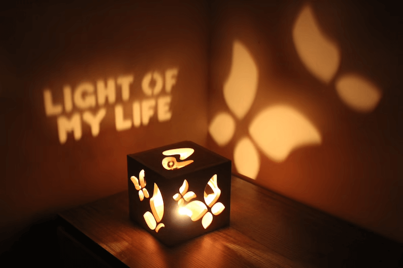 Illuminated Love Box Bedroom Decor