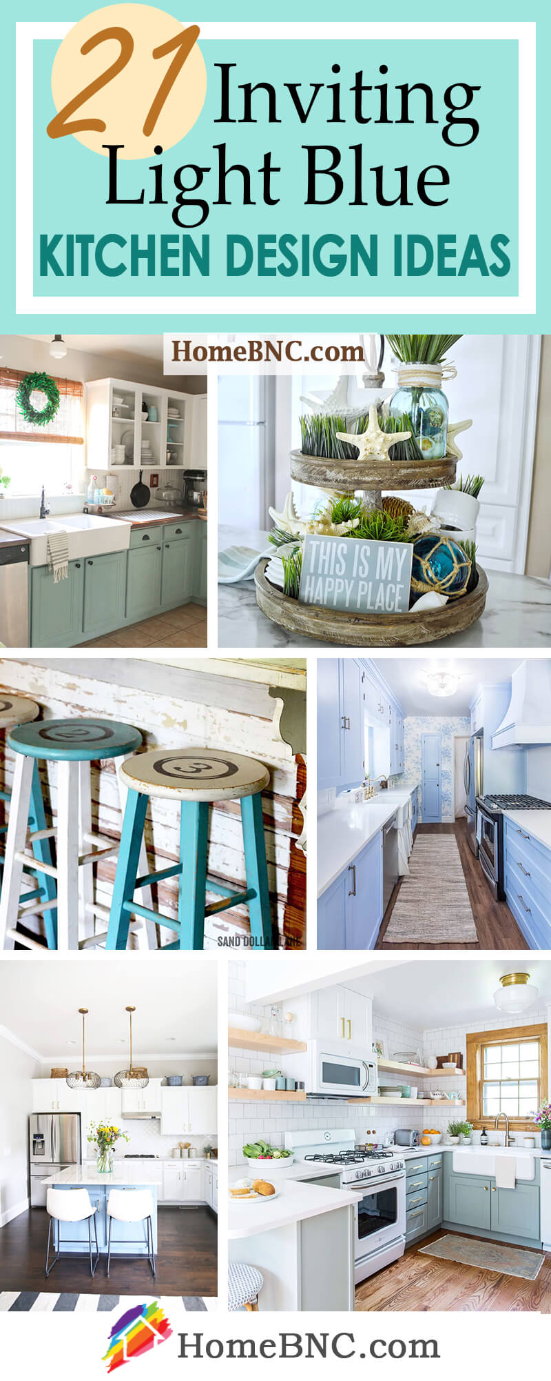 Light Blue Kitchen Design and Decor Ideas