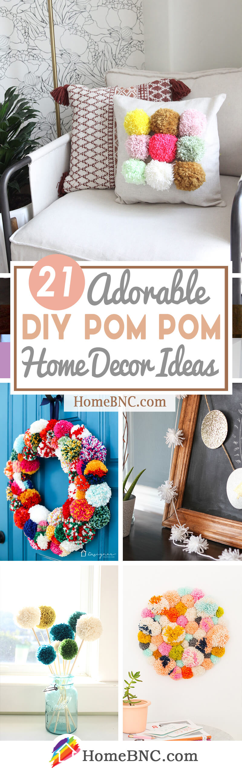 21 DIY Pom Pom Decoration Ideas that are Perfect for 2021