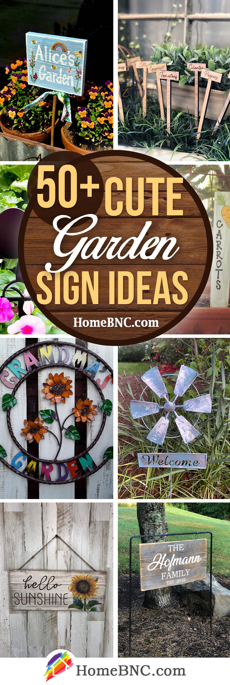 garden bed signs