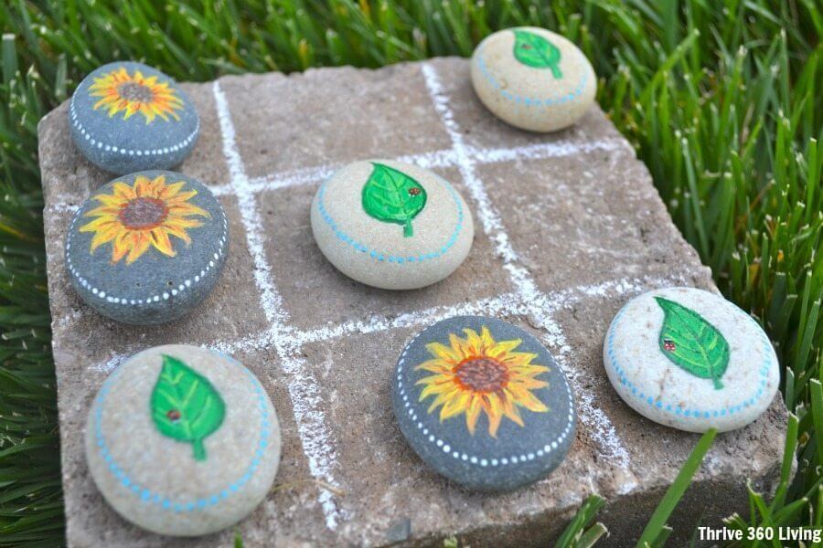 Use Decorated Rocks as Playing Pieces for Games