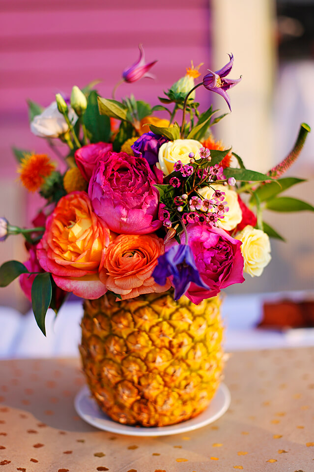 A Ray of Sunshine with a Pineapple Vase