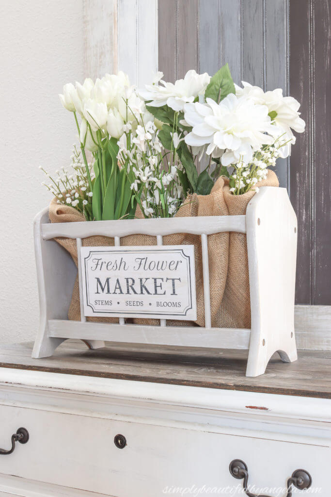 Farmhouse Flower Market Basket