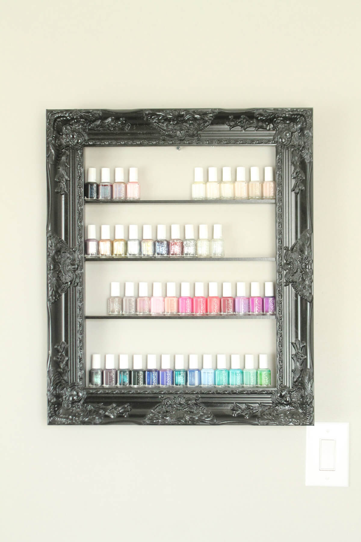 Colorful Nail Polish in an Elegant Frame